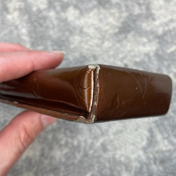 Louis Vuitton Monogram Vernis Greene Cigarette Case Pochette Brown Copper TH0013 - Picture 8 of 17